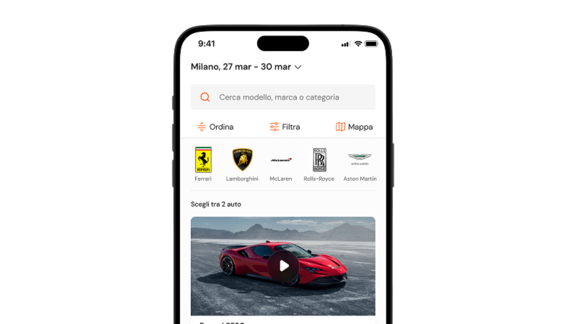 Anteprima app su smartphone